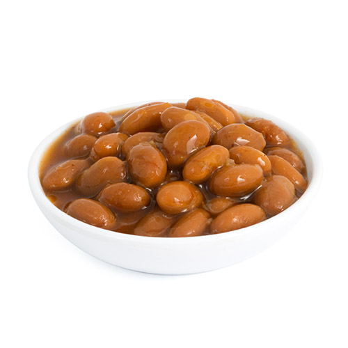 Small bowl of baked beans