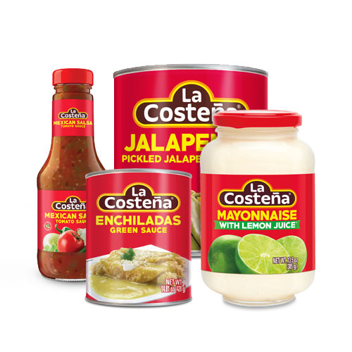 Miscellaneous containers of food