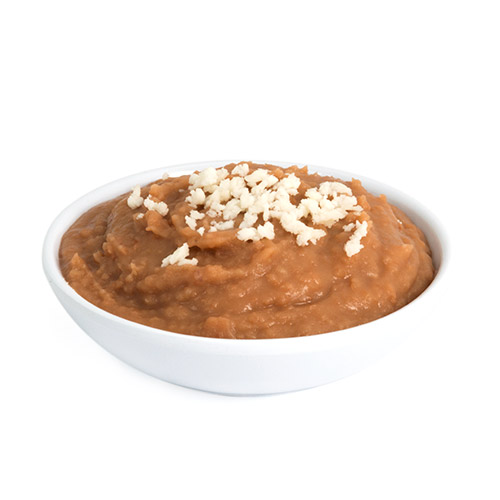 Small bowl of refried beans