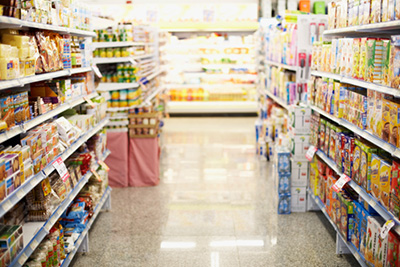 Grocery store aisle